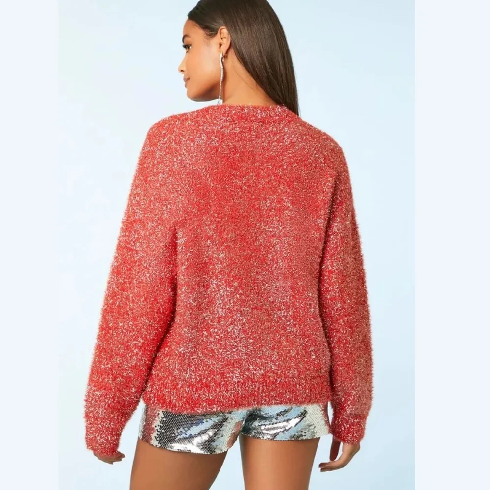 Occassion on Metallic Knit Sweater Size M - Picture 7 of 10